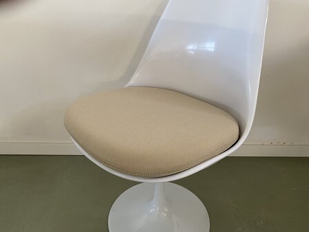 8x Vervangend Kussen voor Tulip chair - beige