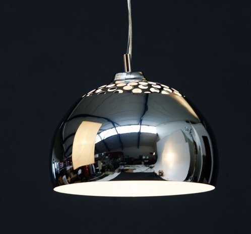 restaurant gras regenval Chrome design hanglamp half rond - Eigenwijs Design - Saarinen Tulip  specialist in ovale- en ronde eettafels