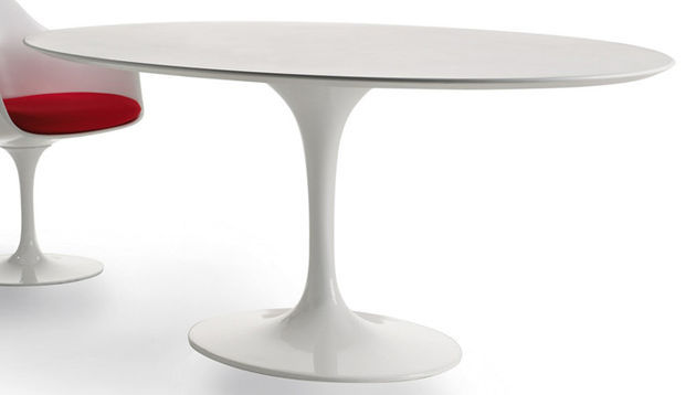 Ovale Tulip eetkamer tafel - Eigenwijs Design - Saarinen Tulip specialist in ovale- en