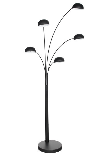 Reserve Forensische geneeskunde Geleend Zwarte design vloerlamp met 5 verschillende bollen - Eigenwijs Design -  Saarinen Tulip specialist in ovale- en ronde eettafels